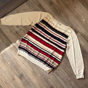 Alfred Dunner Multicolor Striped Sweater Size M